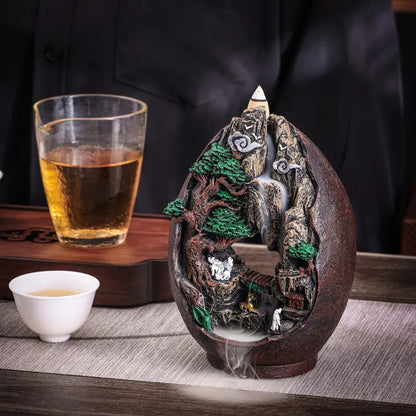 Havez® Mountain Stream Backflow Incense Holder