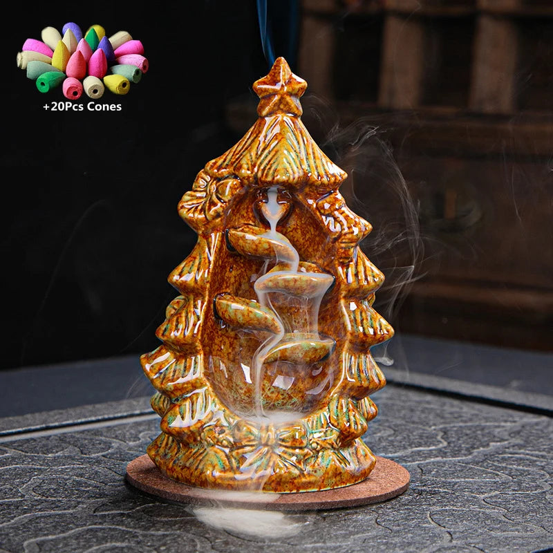 Havez® Christmas Tree Backflow Incense Burner
