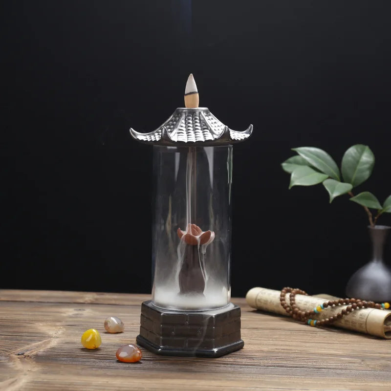 Havez® Glass Tower Incense Burner