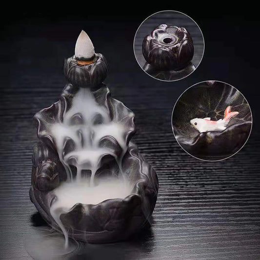 Havez® Ceramic Waterfall Incense Burner