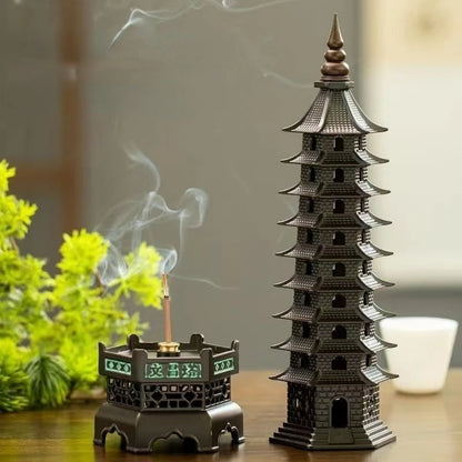 Havez® Wenchang Tower Metal Incense Holder