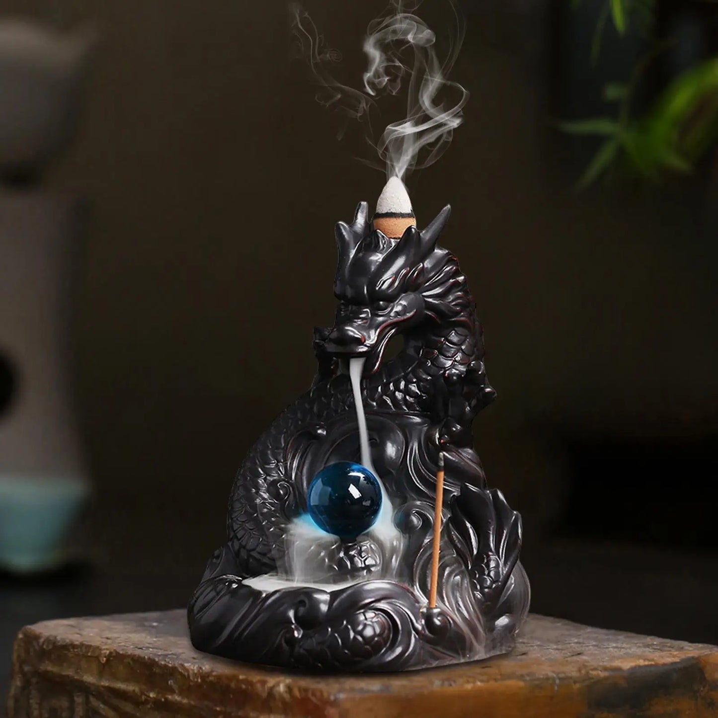 Havez® Mystical Dragon Backflow Incense Burner