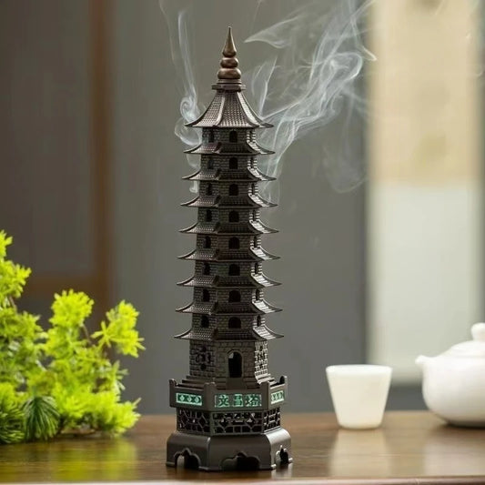 Havez® Wenchang Tower Metal Incense Holder