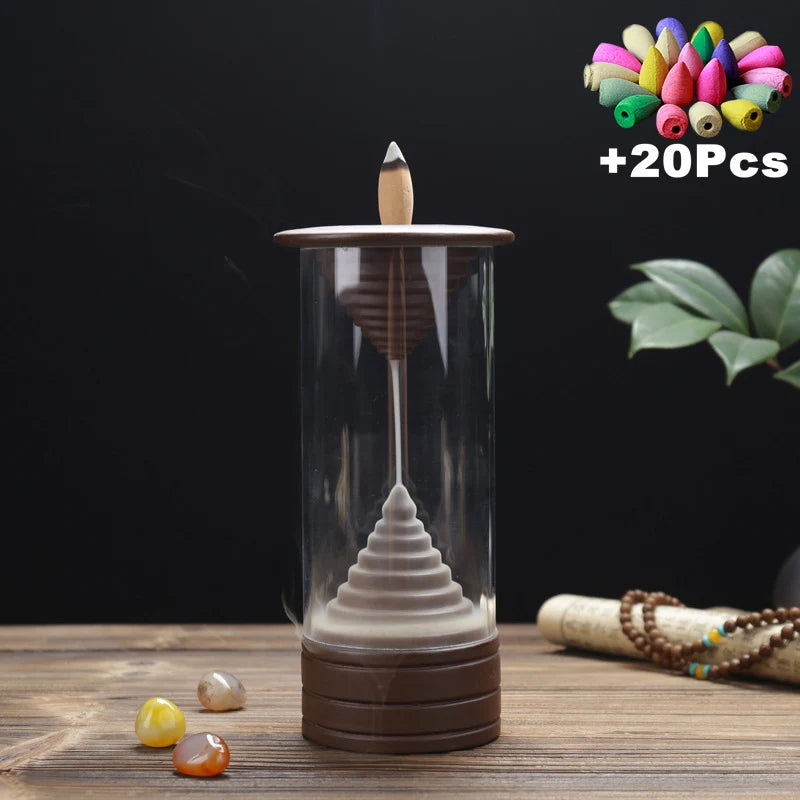 Havez® Glass Tower Incense Burner