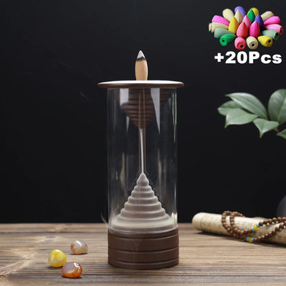 Havez® Glass Tower Incense Burner