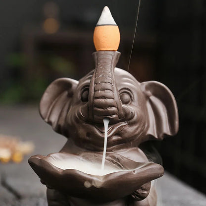 Havez® Cute Elephant Incense Burner Design