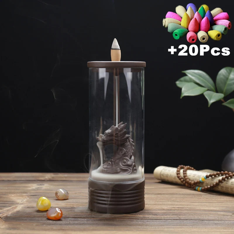 Havez® Glass Tower Incense Burner