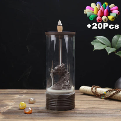 Havez® Glass Tower Incense Burner