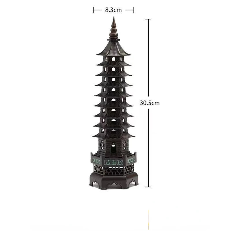 Havez® Wenchang Tower Metal Incense Holder