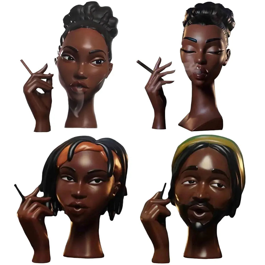 Havez® Elegant Black Women Head Incense Burner