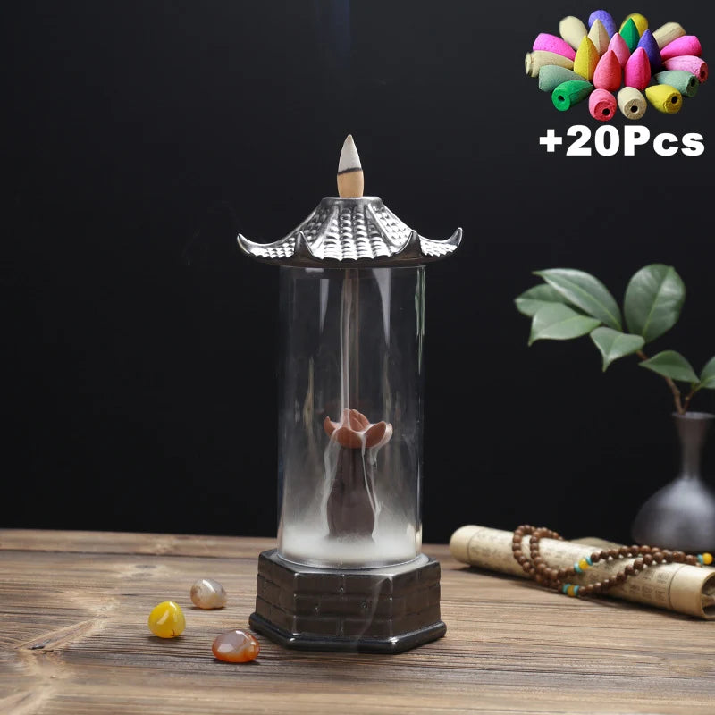Havez® Glass Tower Incense Burner