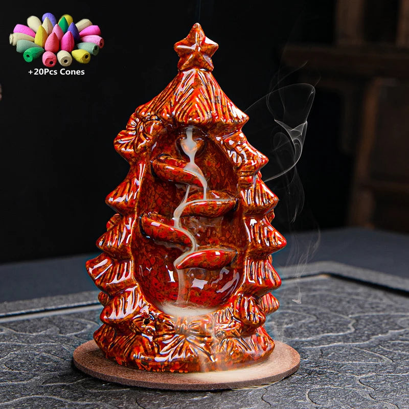 Havez® Christmas Tree Backflow Incense Burner