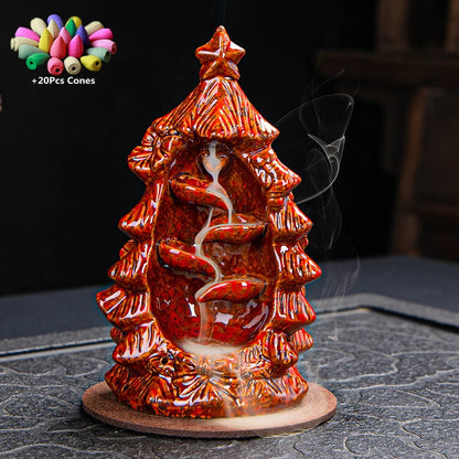 Havez® Christmas Tree Backflow Incense Burner