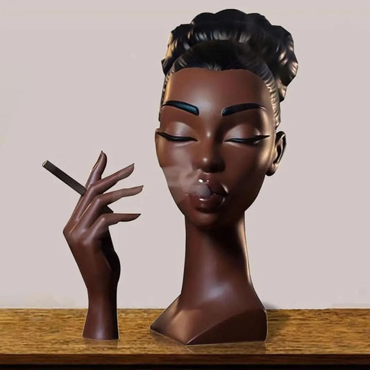 Havez® Elegant Black Women Head Incense Burner