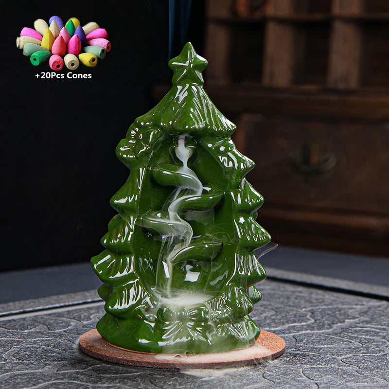 Havez® Christmas Tree Backflow Incense Burner