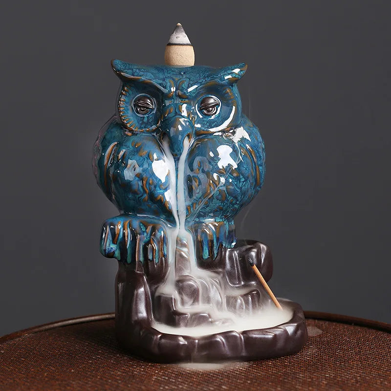 Havez® Owl Backflow Incense Burner