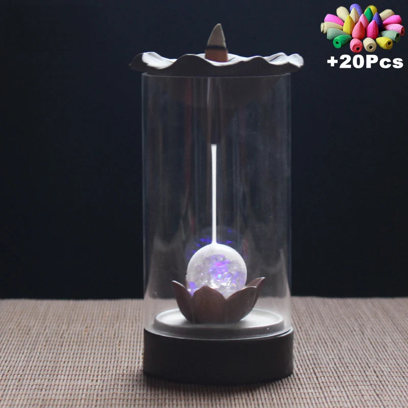Havez® Glass Tower Incense Burner