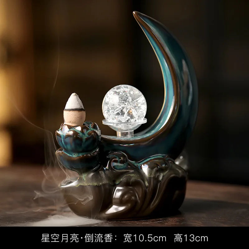 Havez® Lunar Serenity Backflow Incense Burner