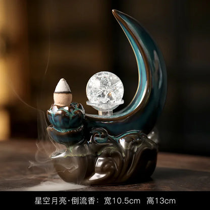Havez® Lunar Serenity Backflow Incense Burner